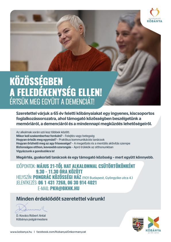 KÖZÖSSÉGBEN A FELEDÉKENYSÉG ELLEN!
