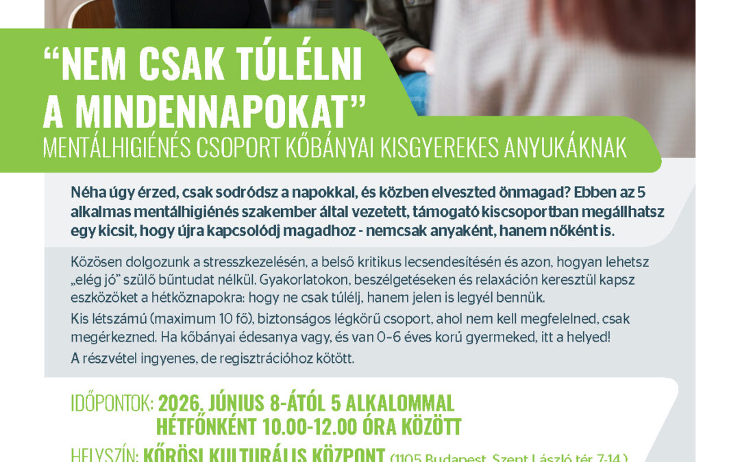 “NEM CSAK TÚLÉLNI A MINDENNAPOKAT”