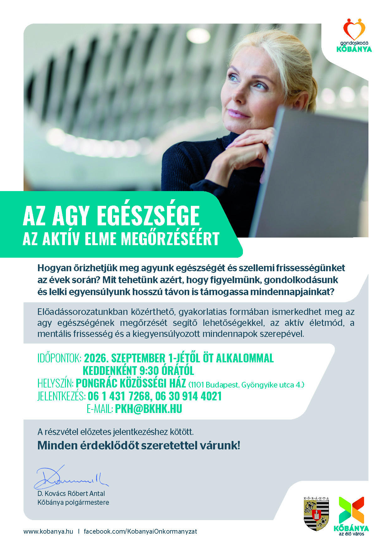 AZ AGY EGÉSZSÉGE AZ AKTÍV ELME MEGŐRZÉSÉÉRT